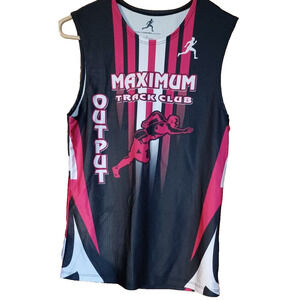 WORLD'S FASTEST HUMANS Sleeveless Shirt Men's Size Medium Racing Biking Sporty